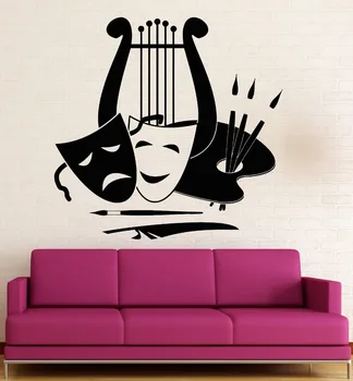 

Wall Sticker Vinyl Decal Art Theatre Artist Music Muse Inspiration