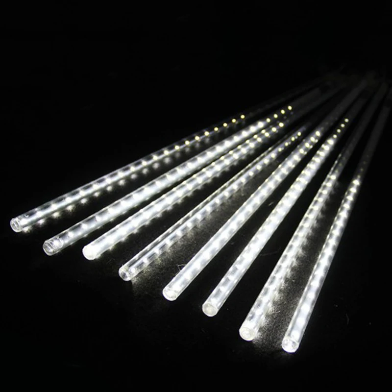 

50cm LED Lights Meteor Shower Rain 8Tube Xmas Tree Outdoor Light US Plug