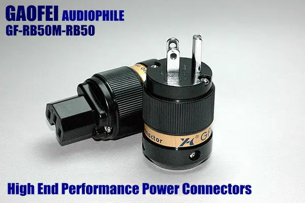 

GaoFei GF-RB50M Rhodium plating Plated Hi-End US power plug