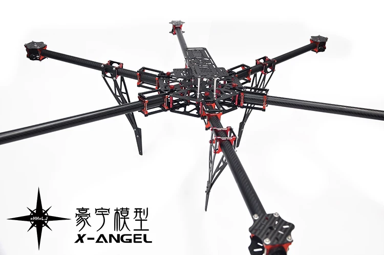 

HH-Dragonslayer 1050MM Large Grade Professional 25mm Carbon Fiber Tube Foldable X6 Hexacopter/OctocopterQuadcopter Frame