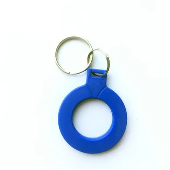 

100pcs 125KHZ RFID Tag ID Key Card Keyfobs Token Tag Keychain TK4100 EM4100 Only Read Yellow/Blue/Violet
