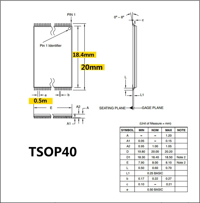 WL-TSOP40-U1 адаптер для Wellon программист адаптер TSOP40 к DIP40 адаптер IC Тесты гнездо IC