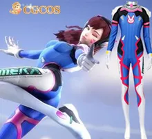 HCGCOS Express! Anime Cosplay Costume D.VA Costume Zentai Catsuit Suit Spandex Bodysuit Uniform Halloween Christmas Party