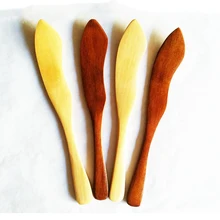 30 шт. скребок для дерева нож для резки дерева Экологичная безопасная маска для лица варенья арахисовый нож для маслонамазыватель