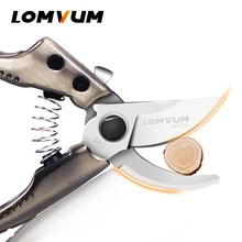 LOMVUM Garden Scissors Grafting Tool Fruit Tree Pruning Shears Bonsai Pruners Garden Shears Gardening Secateurs Easy Pruners