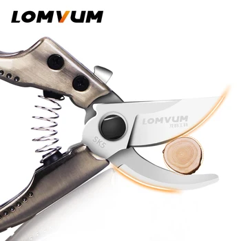

LOMVUM Garden Scissors Grafting Tool Fruit Tree Pruning Shears Bonsai Pruners Garden Shears Gardening Secateurs Easy Pruners