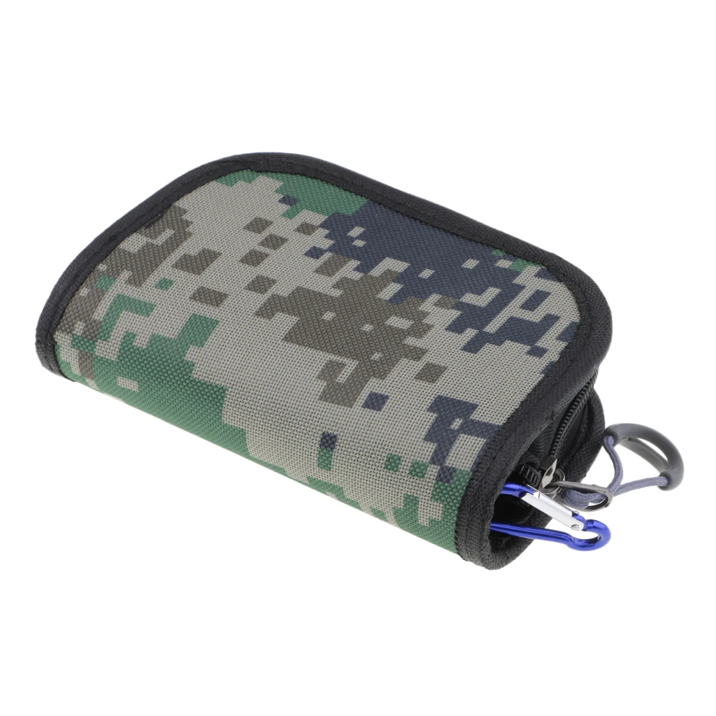 Sunnimix Durable Fishing Spoon Lures Tackle Bag Case Spinner Box Waterproof attach to Vest Backpack Nylon Fabric Spoon Bag