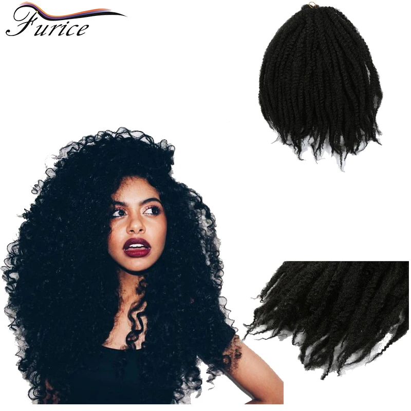Afro Kinky Twist Braid Dread Lock African Marley Synthetic Hair Extensions Curly Crochet