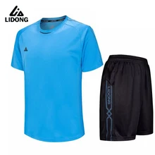New Arrival Mens Boy Football font b Jerseys b font Paintless Blank Soccer Full Set Costumes