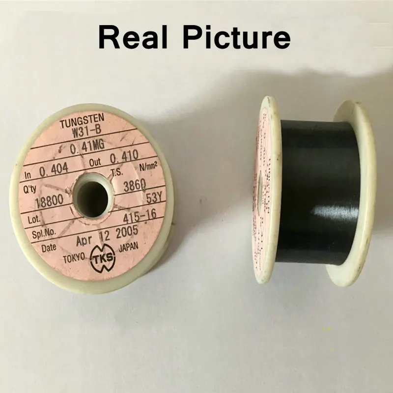 Вольфрамовый диаметр проволоки 0,01 мм длина 18800 м на катушку 99.99% чистый вольфрамовый провод линия металла W эксперимент исследования Сделано в Японии