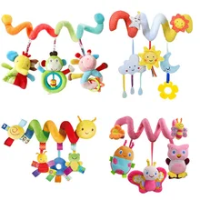 Early Development Soft Infant Crib Bed Stroller Toy Spiral Baby Toys For Newborns Car Seat Hanging Bebe Bell Rattle Toy For Gift