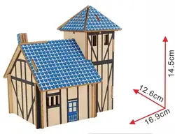 Моделирование фермерского дома модель здания 3d Трехмерная деревянная головоломка игрушки для Детский Набор для творчества ручная работа