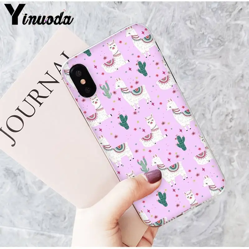 Cute cartoon animal alpaca small dinosaur