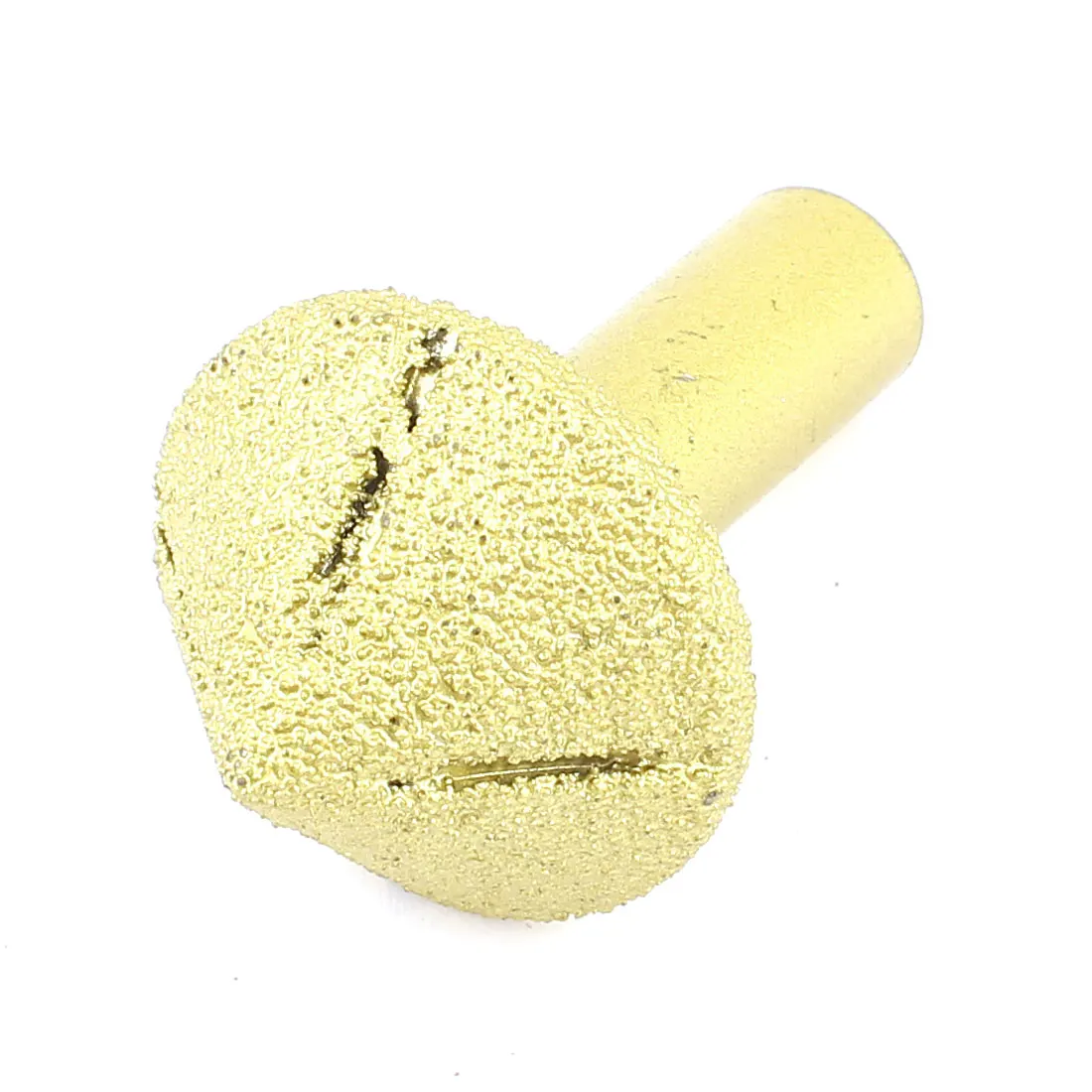 

1/2" X 1" Bullnose 45 Degree Diamond Profile Wheel Router Bit Gold Tone