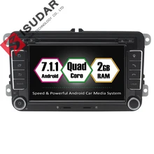 Wholesales! Android 7.1.1 7 Inch Car DVD Player For VW/Golf/Tiguan/Skoda/Fabia/Rapid/Seat/Leon/Skoda CANBUS Wifi GPS Radio