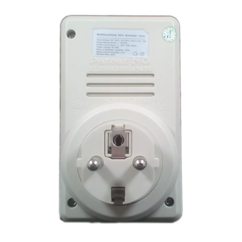 Цифровой счетчик электроэнергии тестер монитор Индикатор Voltag мощность баланс энергии метр WF-D02A ЕС plug энергии Saver