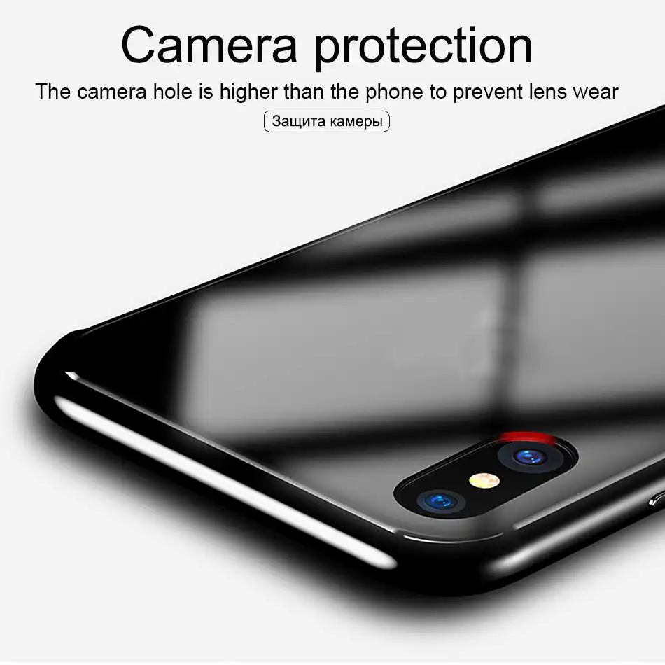 Роскошный стеклянный чехол для Apple iphone 6 7 8 10 Plus X XS XR MAX 7plus 8plus 6G 6S XSMAX зеркальный