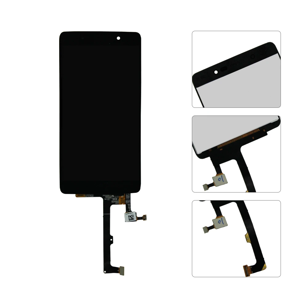 Écran LCD OEM pour Alcatel One Touch Idol 4 LTE / 6055 Digitizer Assemblée Complet avec Cadre (Noir) pour Ecran LCD