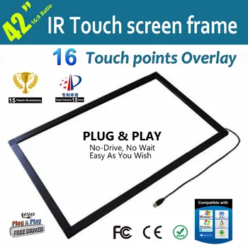 

Free Shipping 42" IR Touch Frame With 16 Touch Points 7ms Quick Response