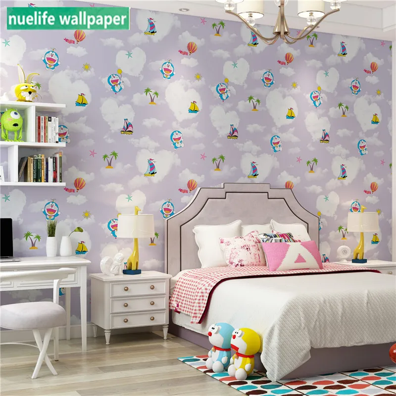 

Japanese cartoon pattern kids room wallpaper girl princess room boy bedroom kindergarten early education background wall paper