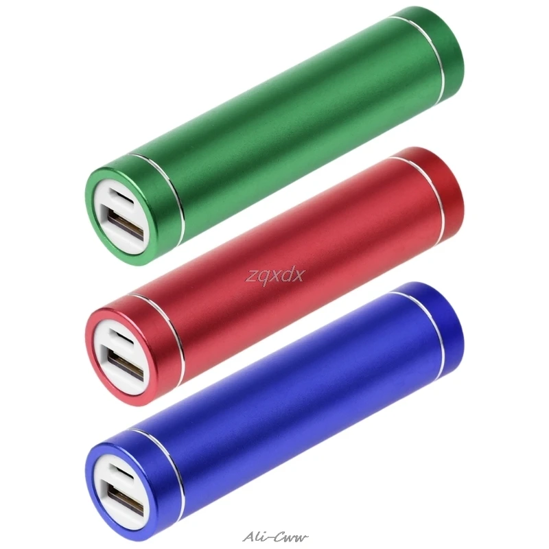 Металлический USB 5V внешний аккумулятор комплект 1X 18650 сделай сам зарядное