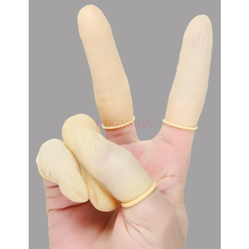 500g Disposable finger sets Latex non-slip wear-resistant rubber finger waterproof protective work beauty nail massage finger 25pcs non slip finger cots rubber finger sleeves thickened finger cots finger protective covers