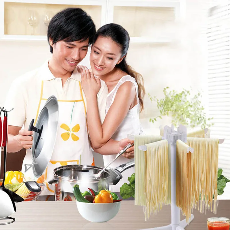 

Practical Plastic Spaghetti Pasta Drying Rack Stand Noodles Hanging Holder Kitchen Collapsible Maker Household Machine Holder