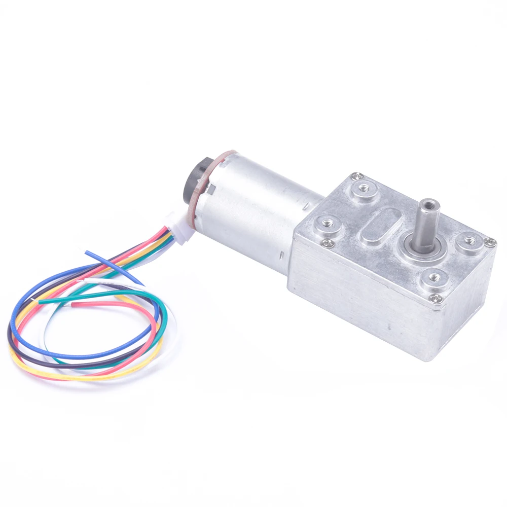 

DC Motor High Torque Geared Reduction Motor 12V 20RPM with Encoder Srong Self-locking