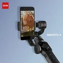 ZHIYUN Smooth 4 шарнирный стабилизатор для камеры GoPro карданный 3-осевой штатив «стедикам» для стабилизатор для IPhone шарнирный стабилизатор для камеры телефона Стабилизатор камеры