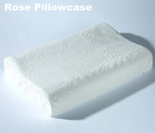 PurenLatex External Pillowcase 60x40cm or 50*30cm Top Quality First Standard Cotton Pillowcase Grid White Rose White Pillowcase - Цвет: Rose White