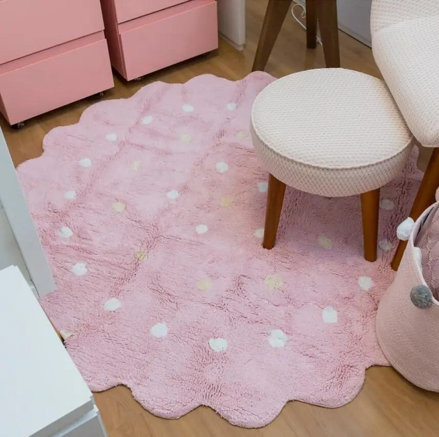 Nordic Nursery Decor Cloud Shaped Play Mat Round Carpet Rugs Cloud Shaped Play Mat Round Carpet Rugs