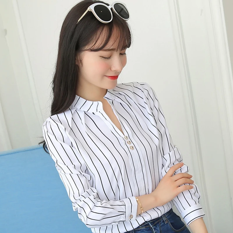 Women Tops And Blouses Office Lady Blouse Slim Shirts Women Blouses Plus Size Tops Casual Shirt Female Blusas