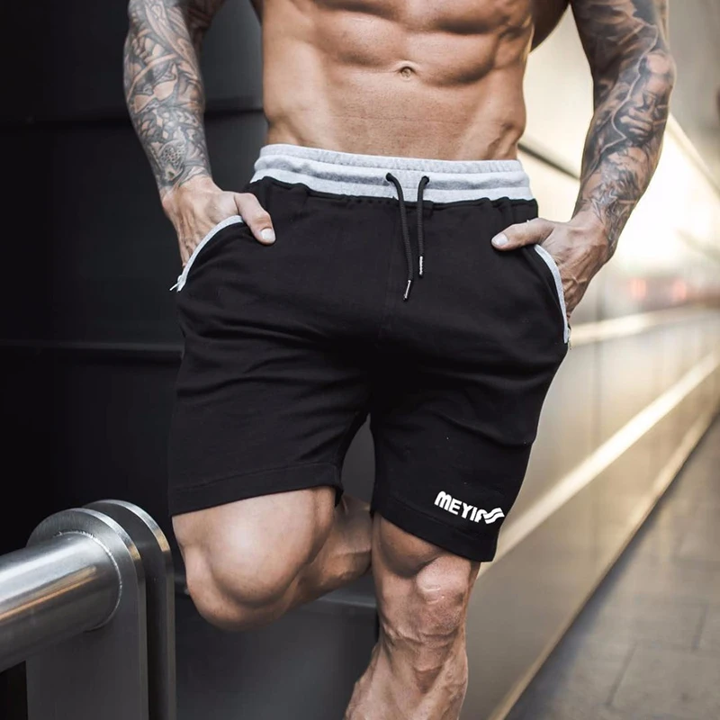 Shorts Man Gyms Fitness Short Sweatpants Jogger (13)