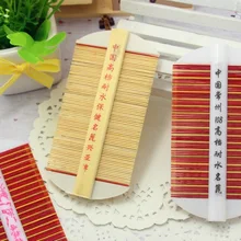 Двухцветная бамбуковая Расческа для вшей 11 см* 5,3 см