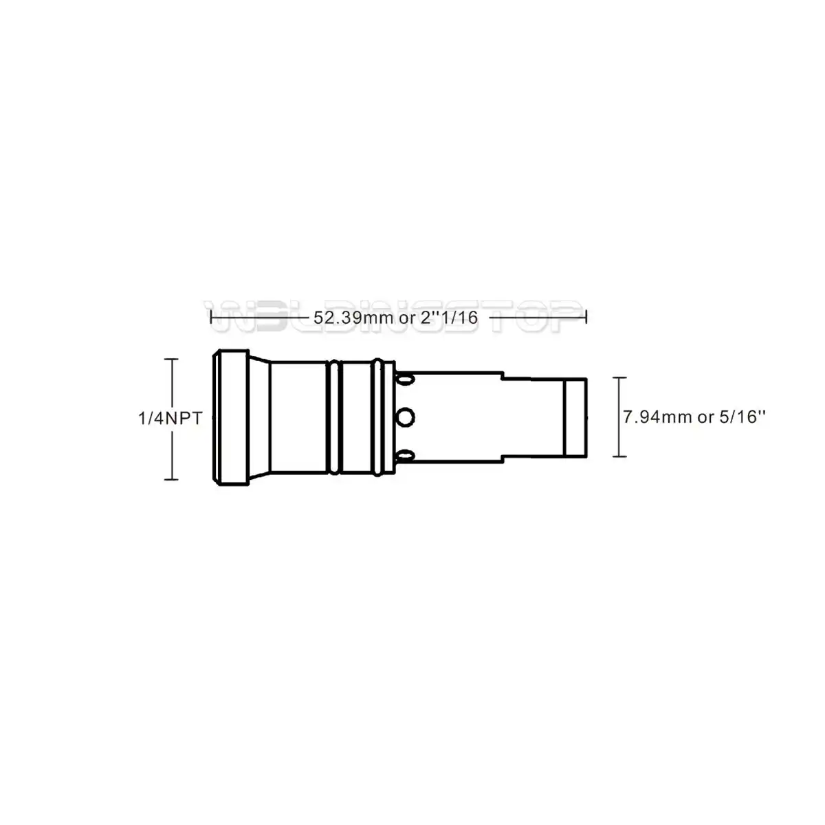 4235 Mig Welding Gas Diffuser Untuk Bernard 300b Seri Mig Welder Torch 2 Pcs Pengelasan Nozel Aliexpress