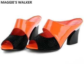 

Maggie's Walker Beach Shoes Women Genuine Leather Sandals Summer Fashion Wedges Slides Size 35~42