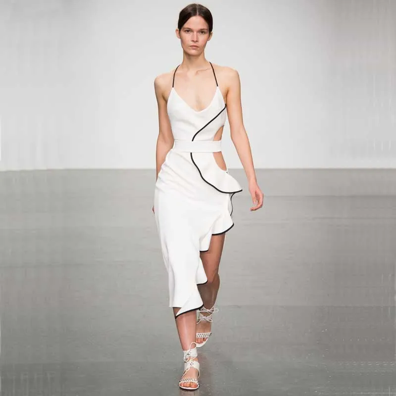 white celeb boutique dress