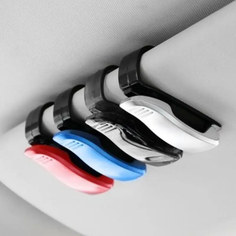 

Universal Car Glasses Holder Mini Car Sun Visor Sunglasses Clip Ticket Receipt Card Clip Auto Fastener Cip Interior Accessories