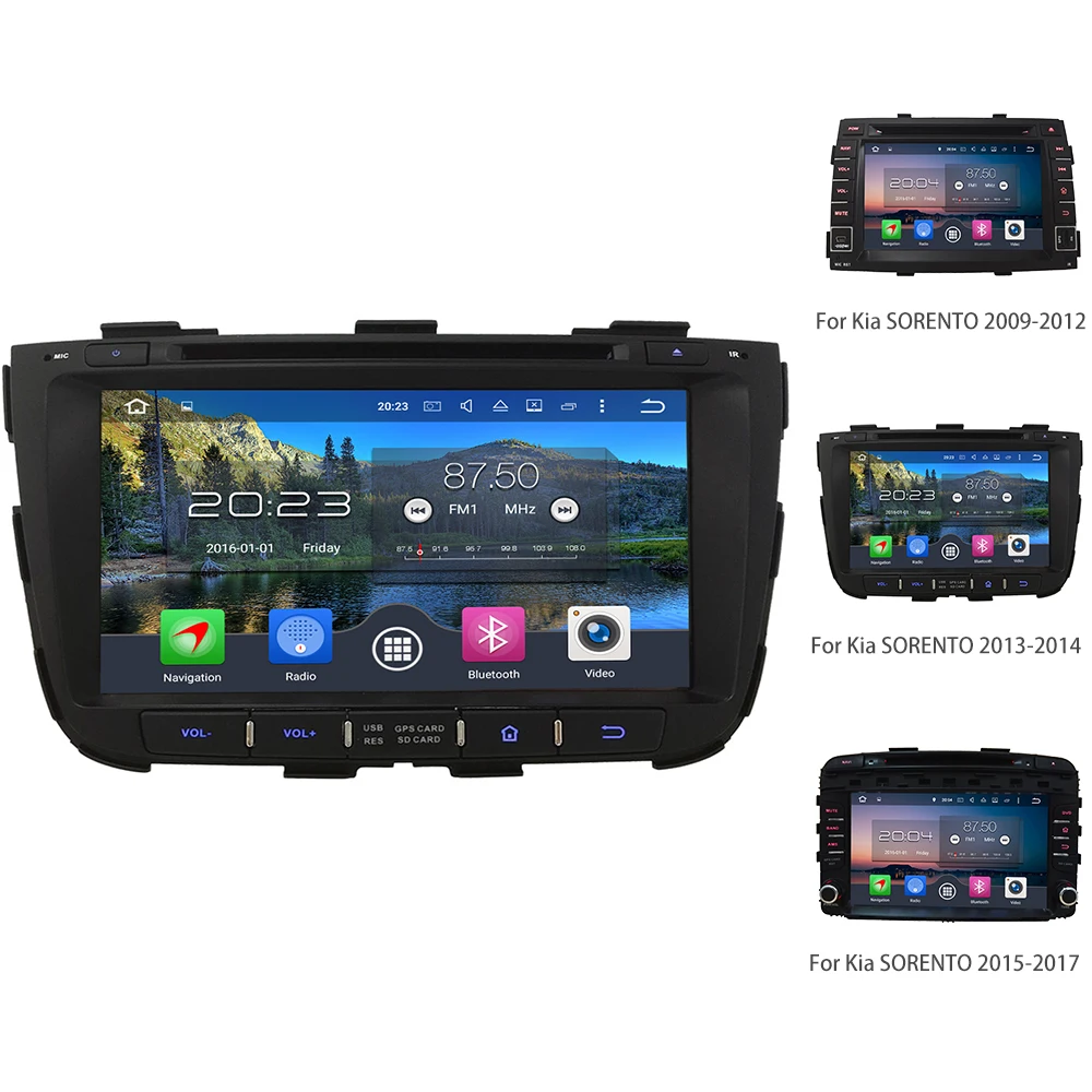 

32GB ROM Octa Core Android 6.0 2GB RAM 4G WIFI Car DVD Player Radio For Kia Sorento 2009 2010 2011 2012 2013 2014 2015 2016 2017