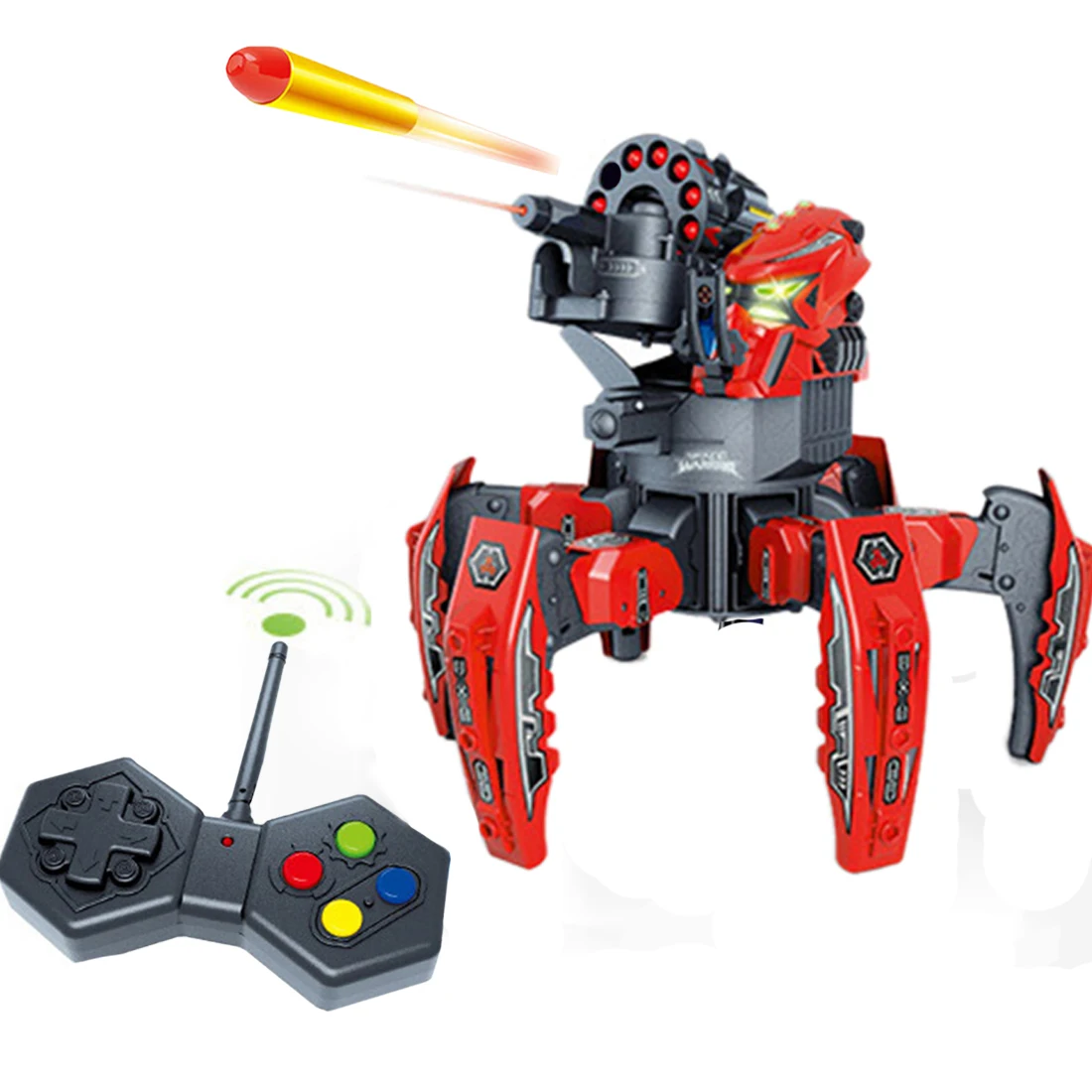 

2.4G Electric Remote Control Foam Dart Shooting Robot DIY Intelligent Combat Children Outdoor RC Robot for Nerf Soft Bullet