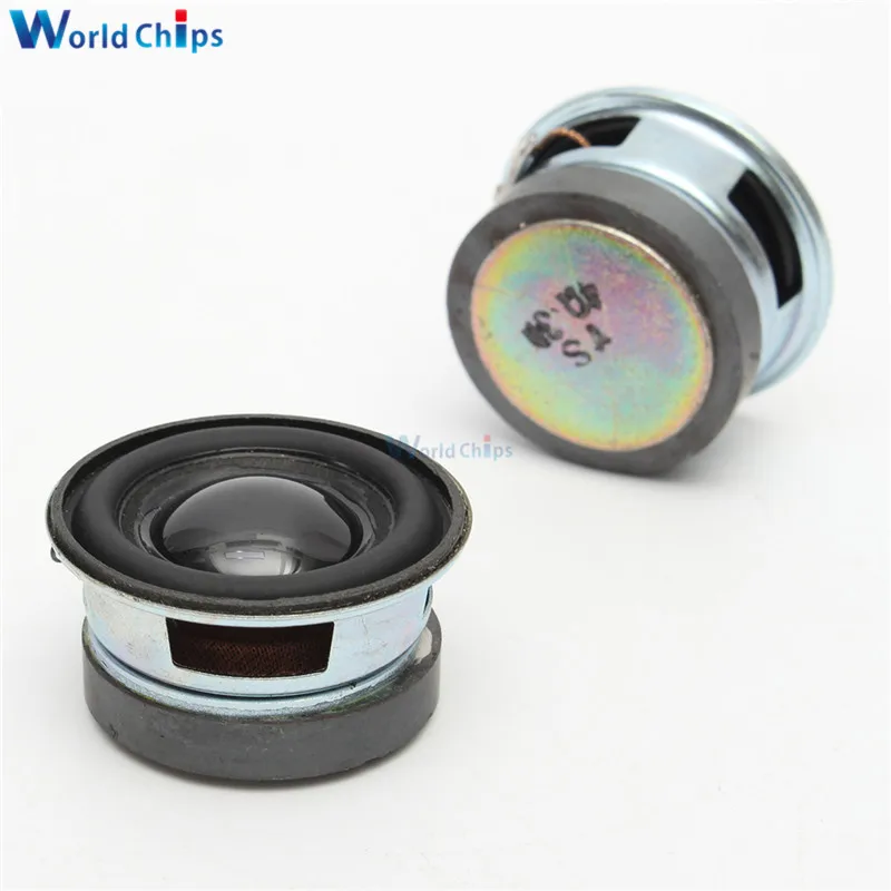 

2PCS A lot Acoustic Speaker 4 Ohm 3W 40MM Speaker 36MM External Magnetic Black Hat PU Edge Acoustic Components