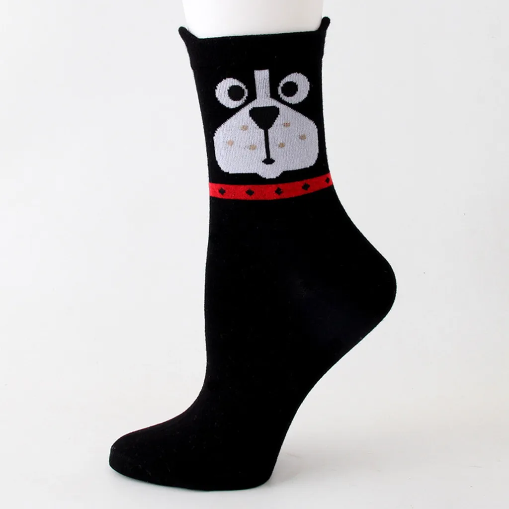 

JAYCOSIN Women Cotton Winter Socks Anti-slip Casual Funny Cute Cat Ear Cartoon Shape Soft Medium Ladies Carpet Socks April26 P30