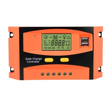 

20A PWM Solar Controller Automatic Identification Solar Panel Battery Light Regulator Dual USB Charge Humiture Sense