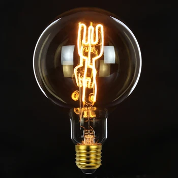 

TIANFAN Edison Bulbs Vintage Light Bulb G125 Curved Fork Led Filament Bulb 4W 220/240V E27 Decorative Light Bulb Table Lamp Bulb