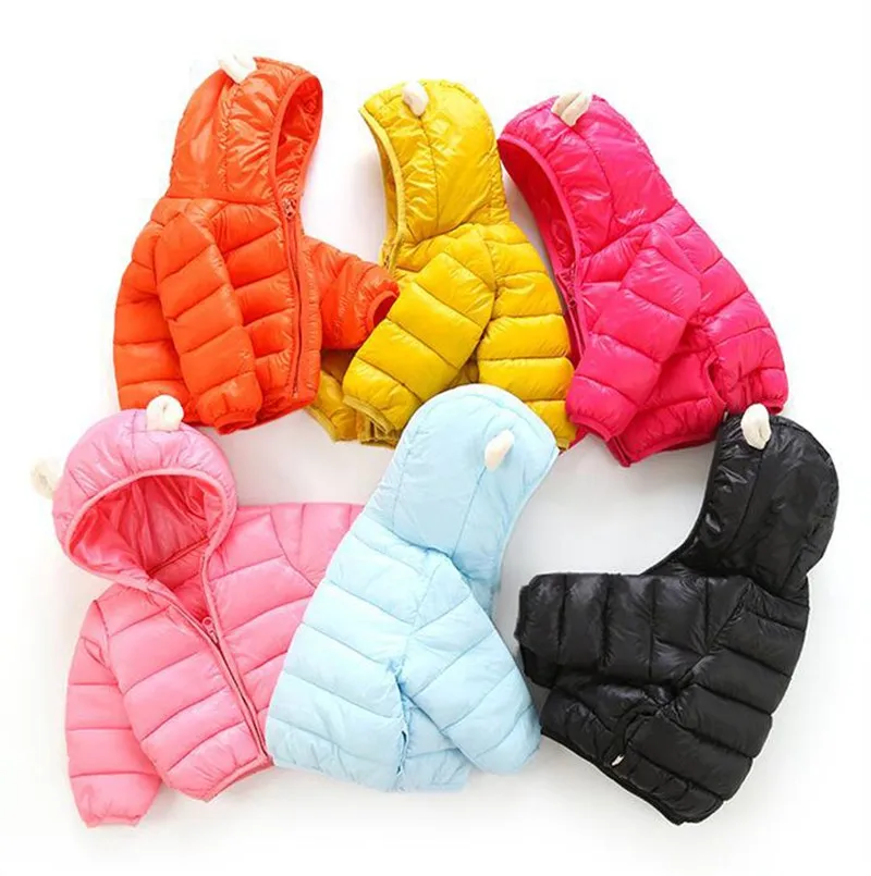 CROAL CHERIE Cute Ear Girl Jackets For Boys Winter Coat 2018 Fashion Children Clothing Kids Hooded Coat Outerwear Snow Parka  (15)