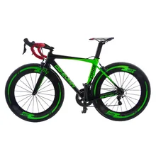 2017 New Arrival 22 speed Super Light Aero Carbon Fiber Bicycle Road Complete Bike V brake Bicicleta Cycling R36 49/52/54/56cm