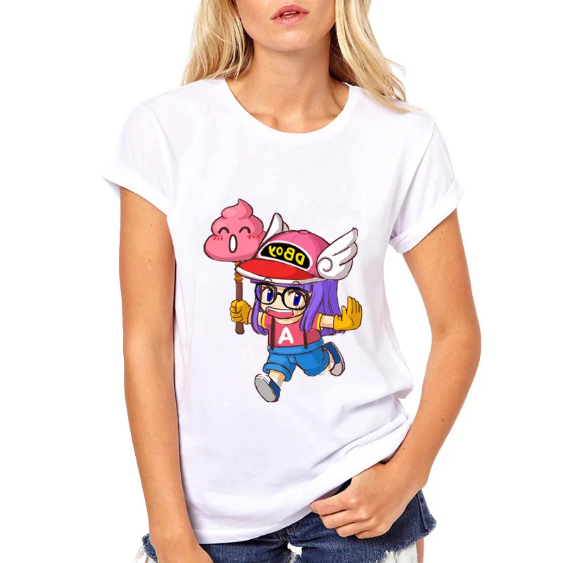 Новая брендовая Эстетическая футболка Женская harajuku Dragon Ball футболка Arale camiseta mujer футболка белая футболка женская