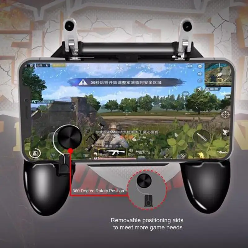 Игровой контроллер W11 + для смартфона геймпад триггер прицела с подставкой PUBG Android