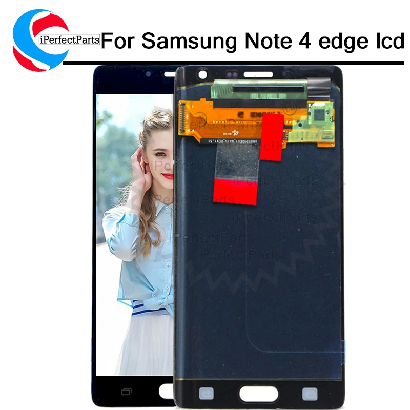 

amolec lcd For Samsung Galaxy Note 4 Edge N915 N9150 N915F LCD Display with Touch Screen Digitizer Assembly replacement