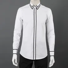 Новая Хорошо продаваемая Мужская рубашка с длинным рукавом мужская брендовая одежда Повседневная тонкая рубашка однотонная мужская рубашка Slim fit